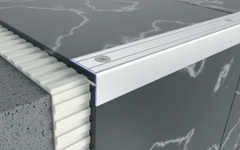 Aluminium stair nosing profiles by Braz Line