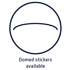 Domed stickers