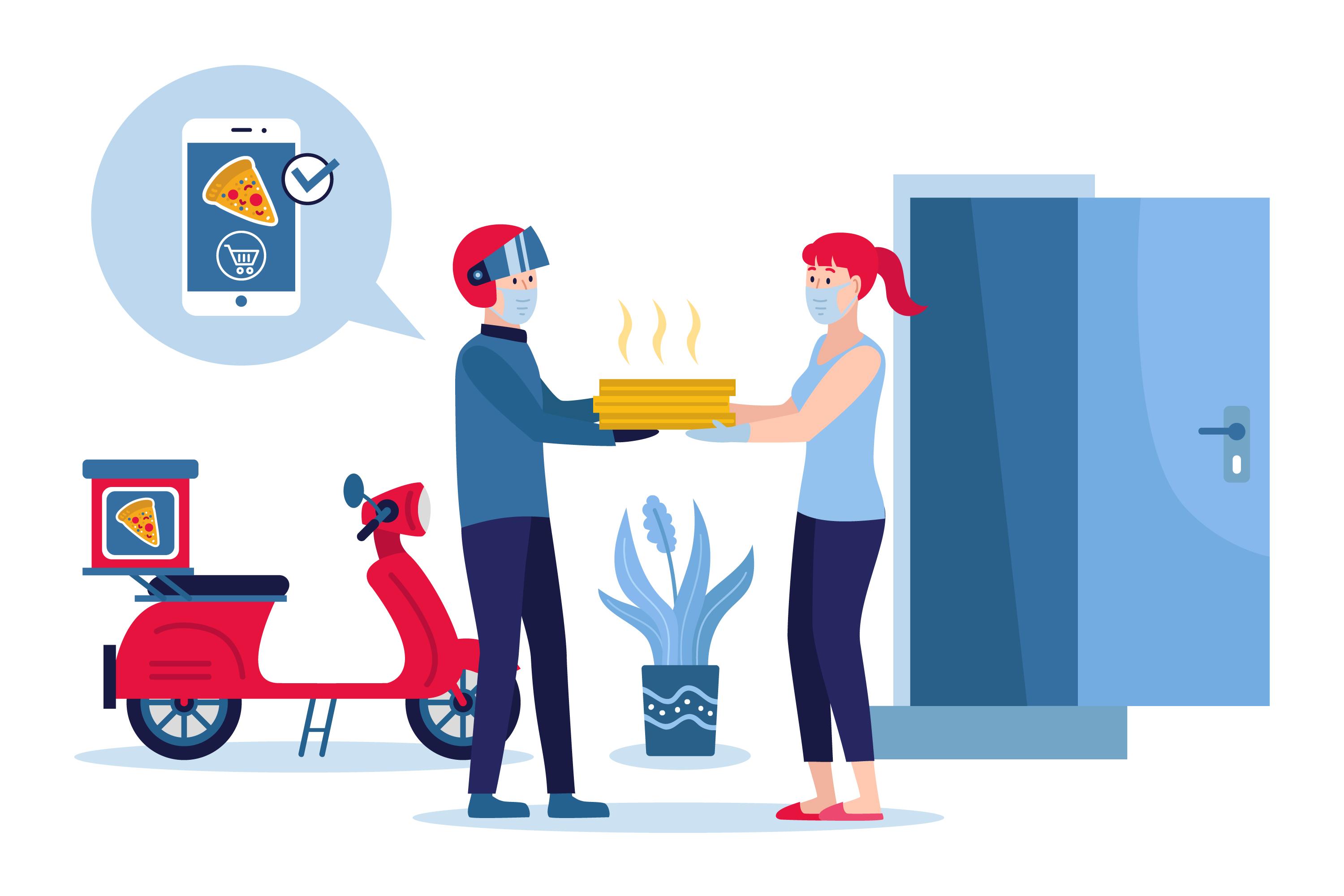 Strategies to Boost the Delivery Efficiency of Restaurants through Digitalization and Collaborative Solutions
