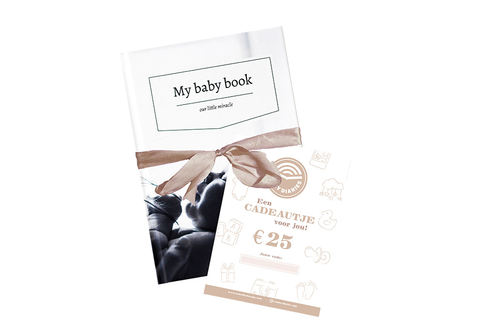 Een baby boek cadeaubon van Baby Diaries