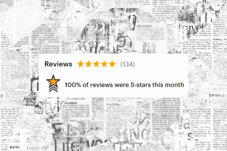 5 star reviews