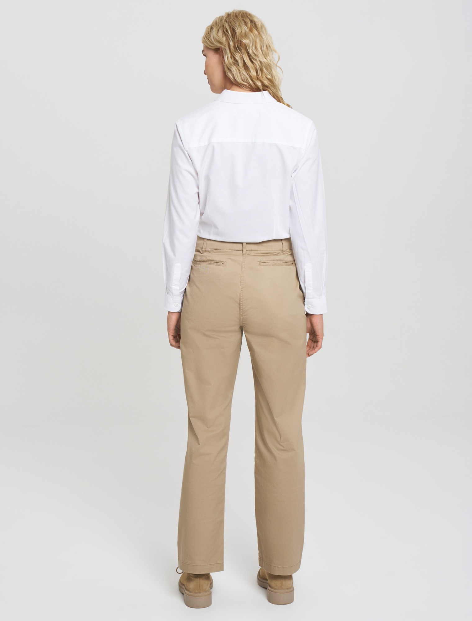 Women’s Jamie Straight Leg Chino Pant - Camel | Cargo Crew
