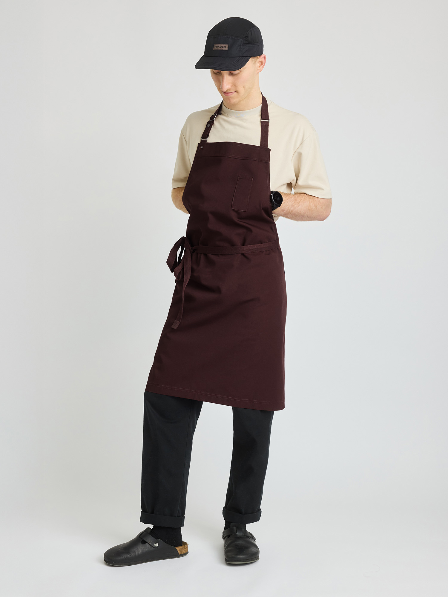Banjo Chef Bib Apron - Prune Maroon | Cargo Crew