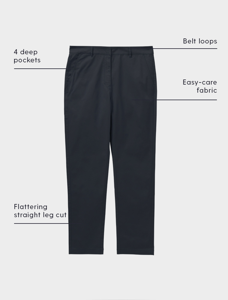 Men’s Jamie Straight Leg Chino Pant - Navy | Cargo Crew