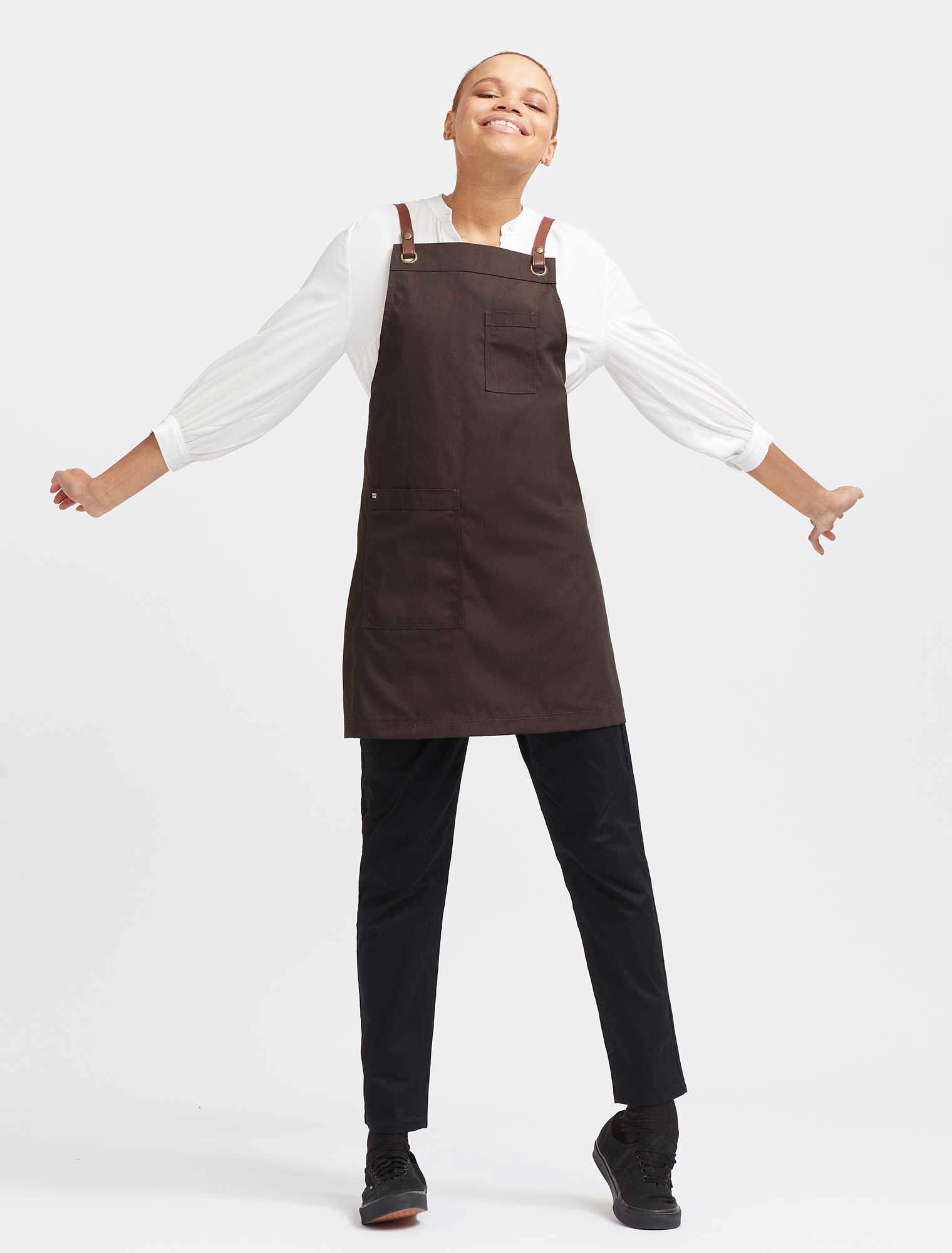 Tom Bib Apron - Chocolate Brown | Cargo Crew