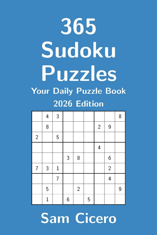 365 Sudoku Puzzles: Your Daily Puzzle Book - 2026 Edition