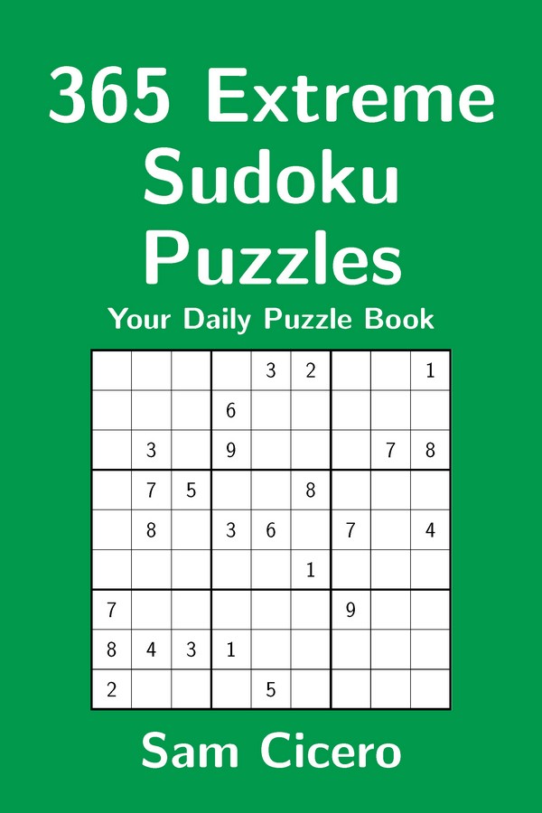 365 Extreme Sudoku Puzzles: Your Daily Puzzle Book