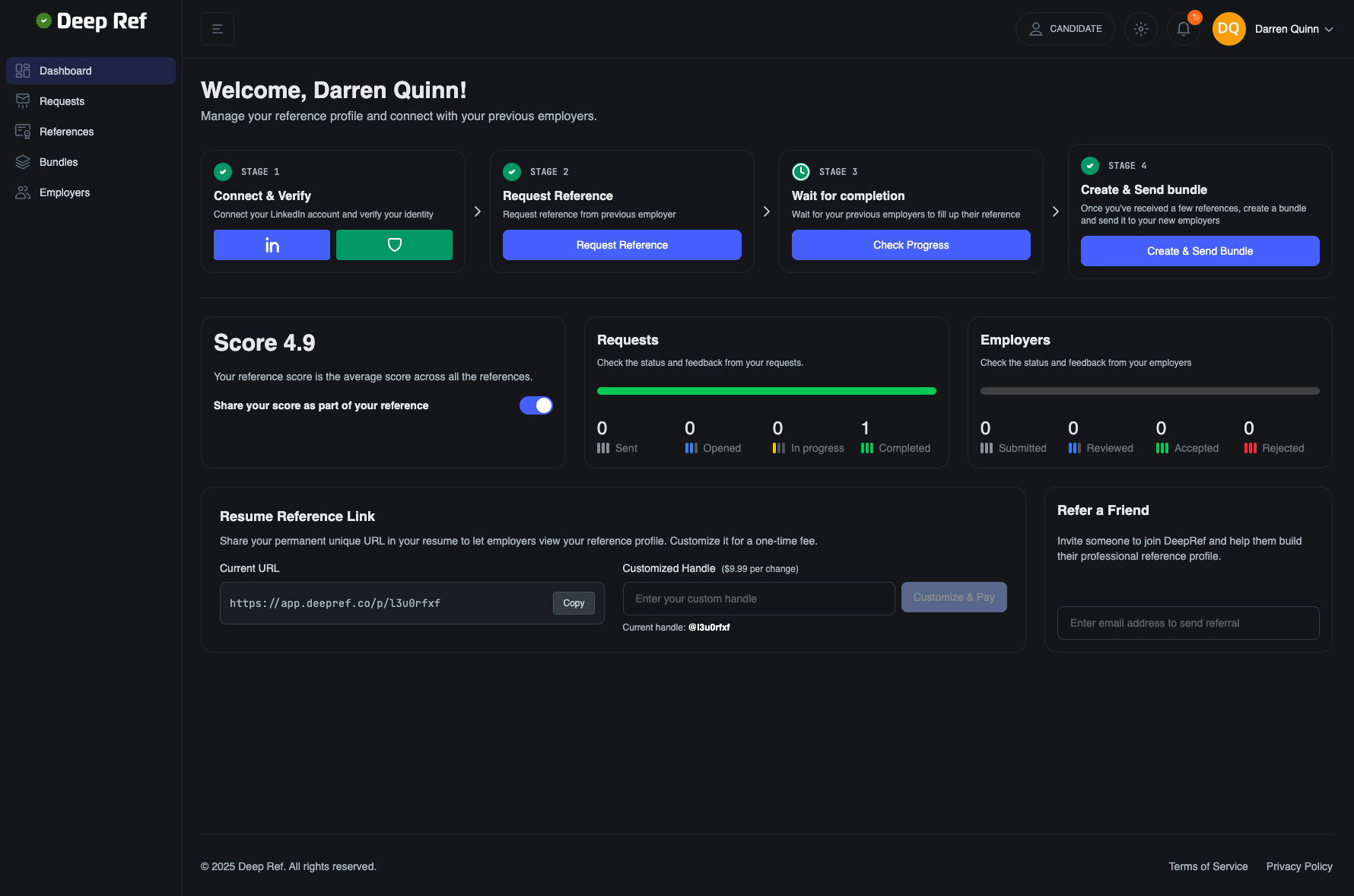 DeepRef Launches New Dashboard