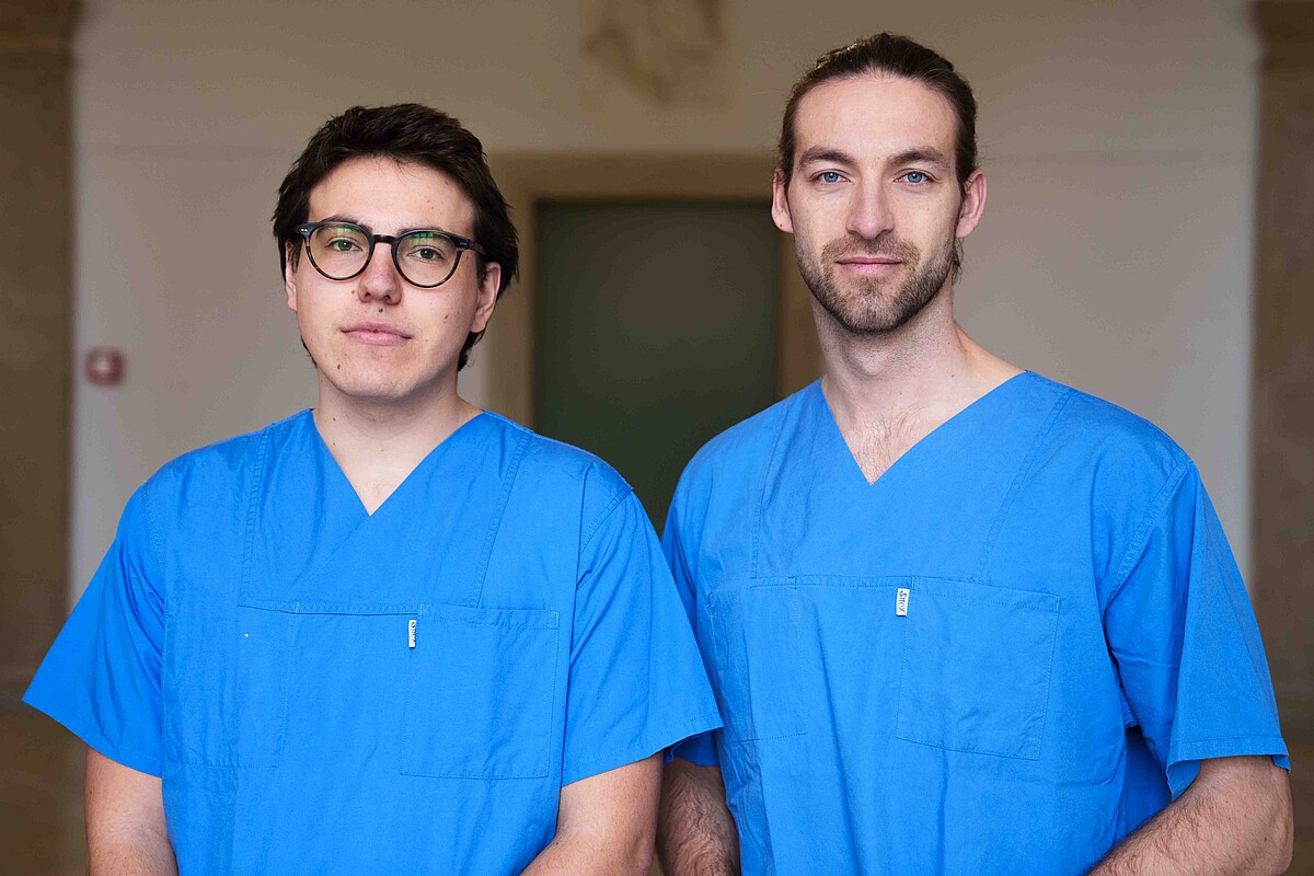 Maximilian Rösel (links) und Dr. Jasper Iske (Foto: DHZC)