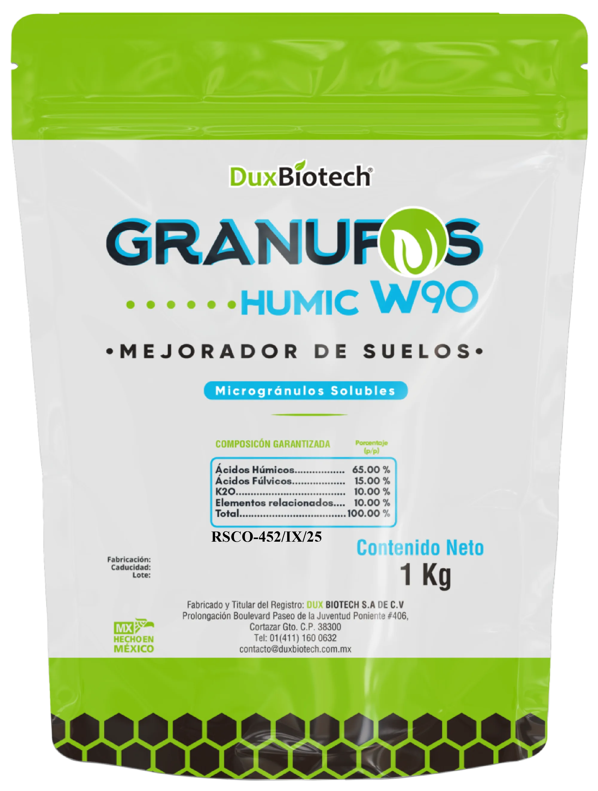 GRANUFOS   HUMIC W90 — MEJORADOR DE SUELO