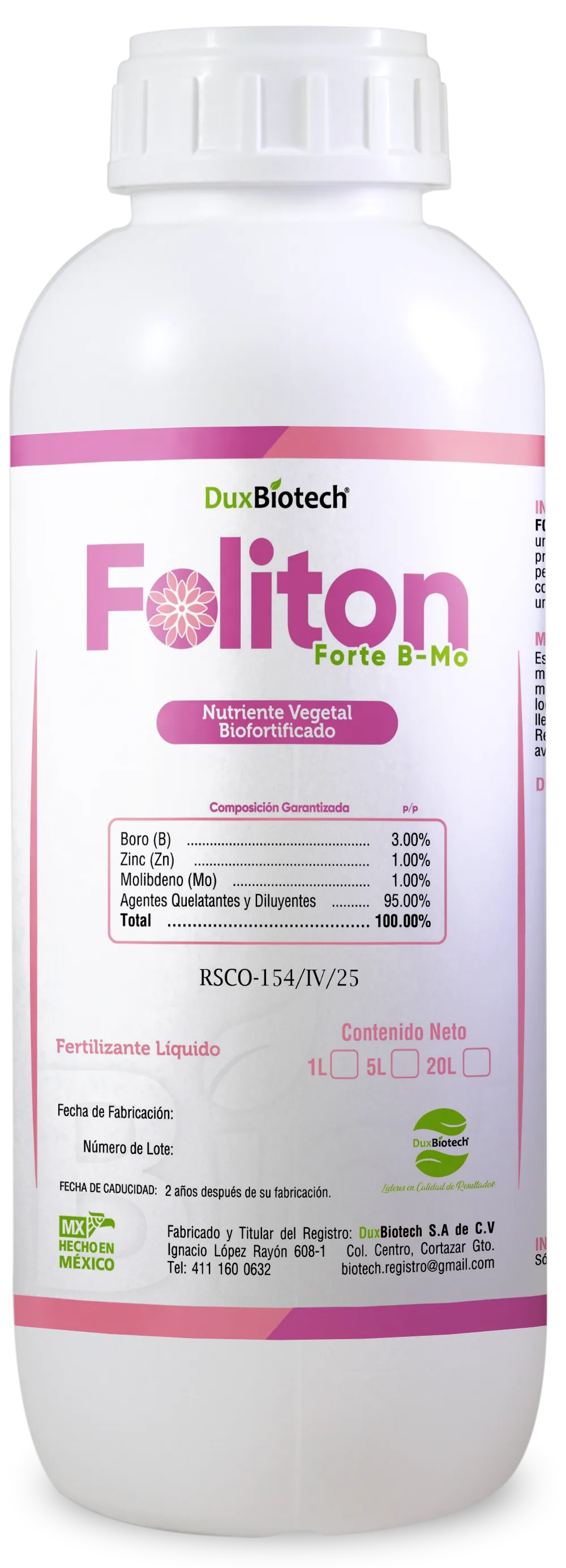 Foliton Forte B-Mo — INDUCTOR FENOLÓGICO