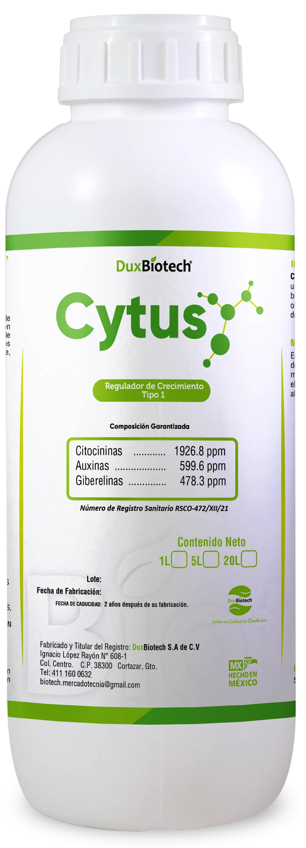 CYTUS — BIOESTIMULANTE DE CRECIMIENTO