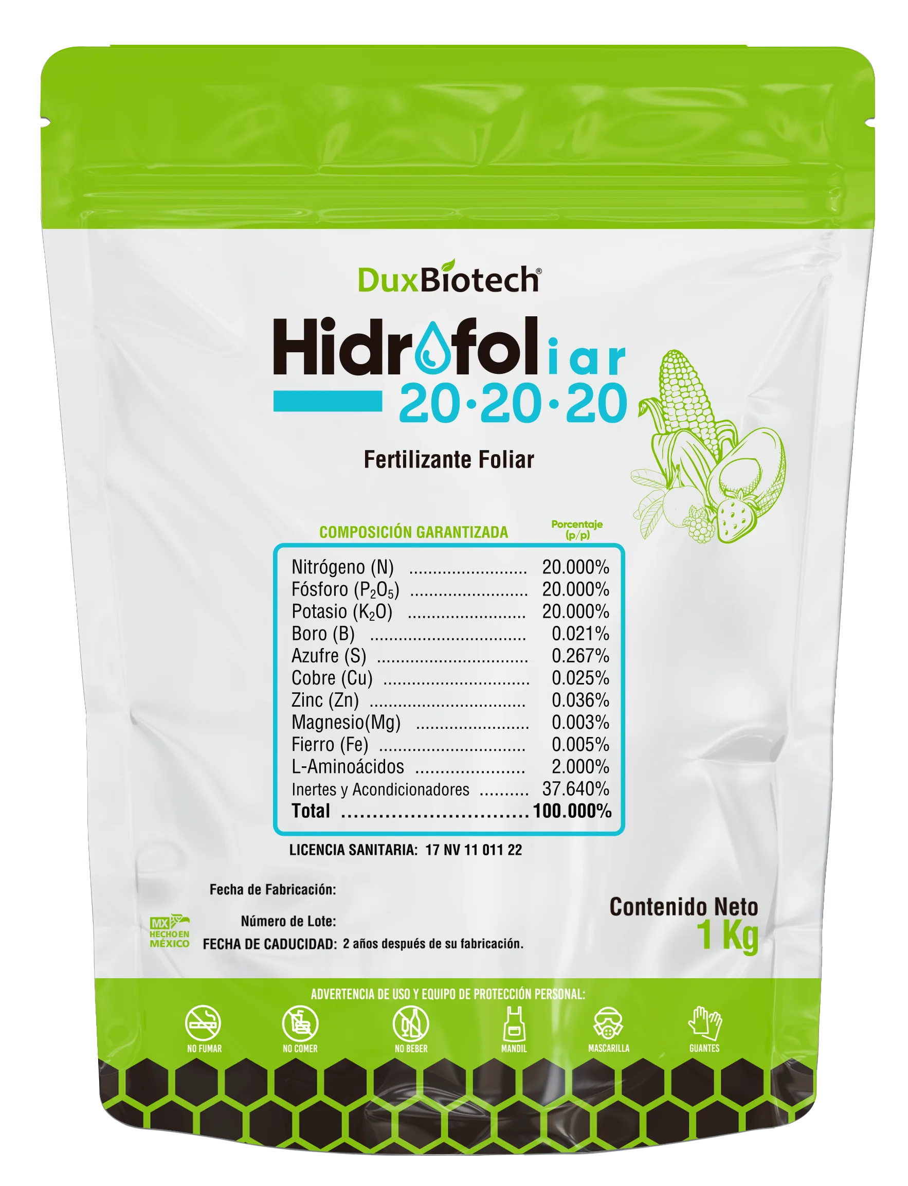 HIDROFOLIAR   20-20-20 — NUTRIENTE FOLIAR SÓLIDO