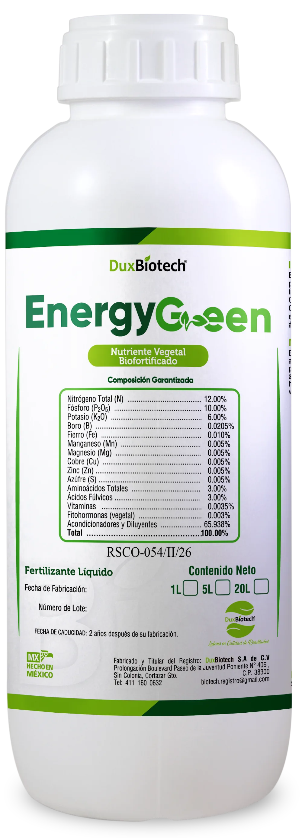EnergyGreen — INDUCTOR FENOLÓGICO