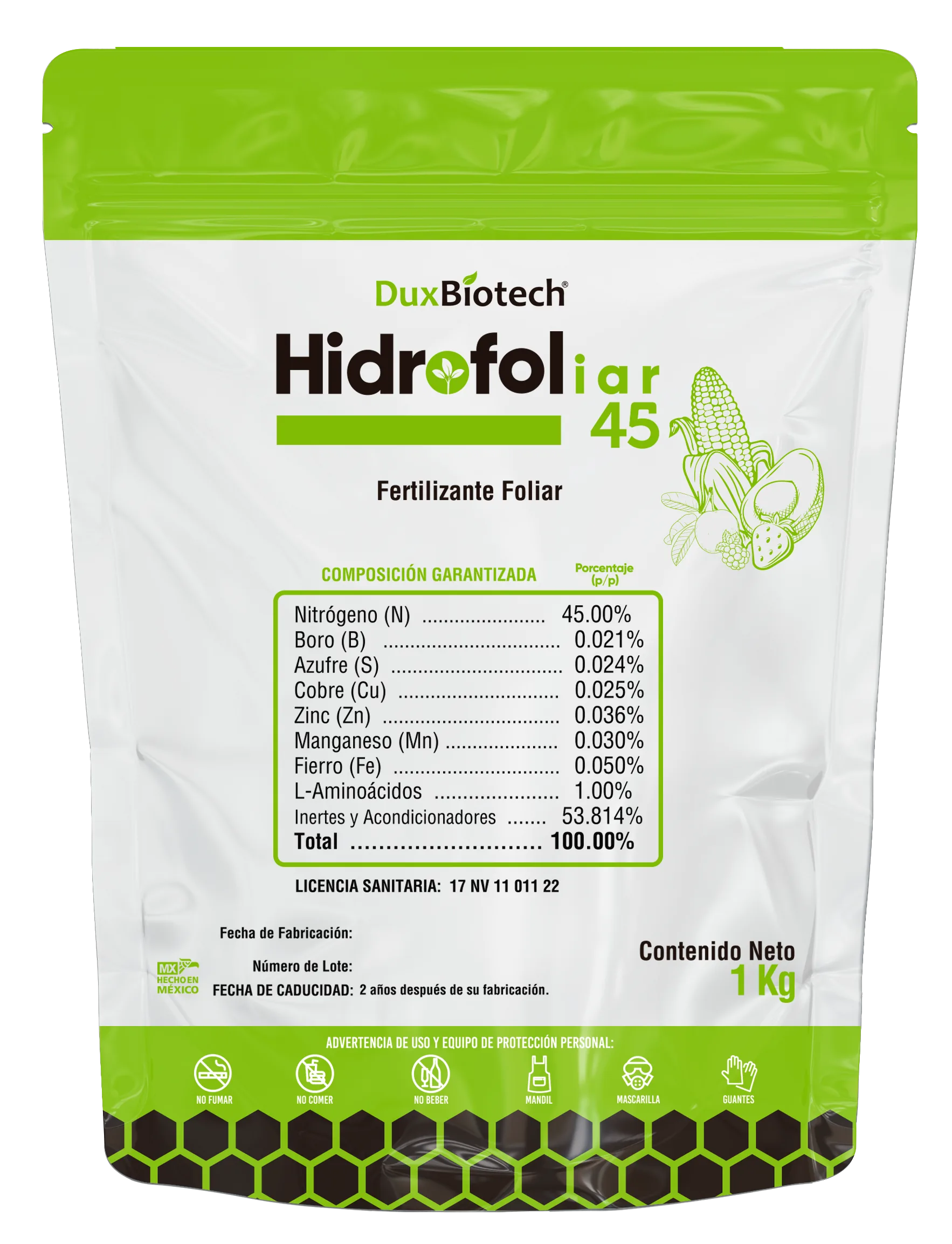 HIDROFOLIAR 45 — NUTRIENTE FOLIAR SÓLIDO