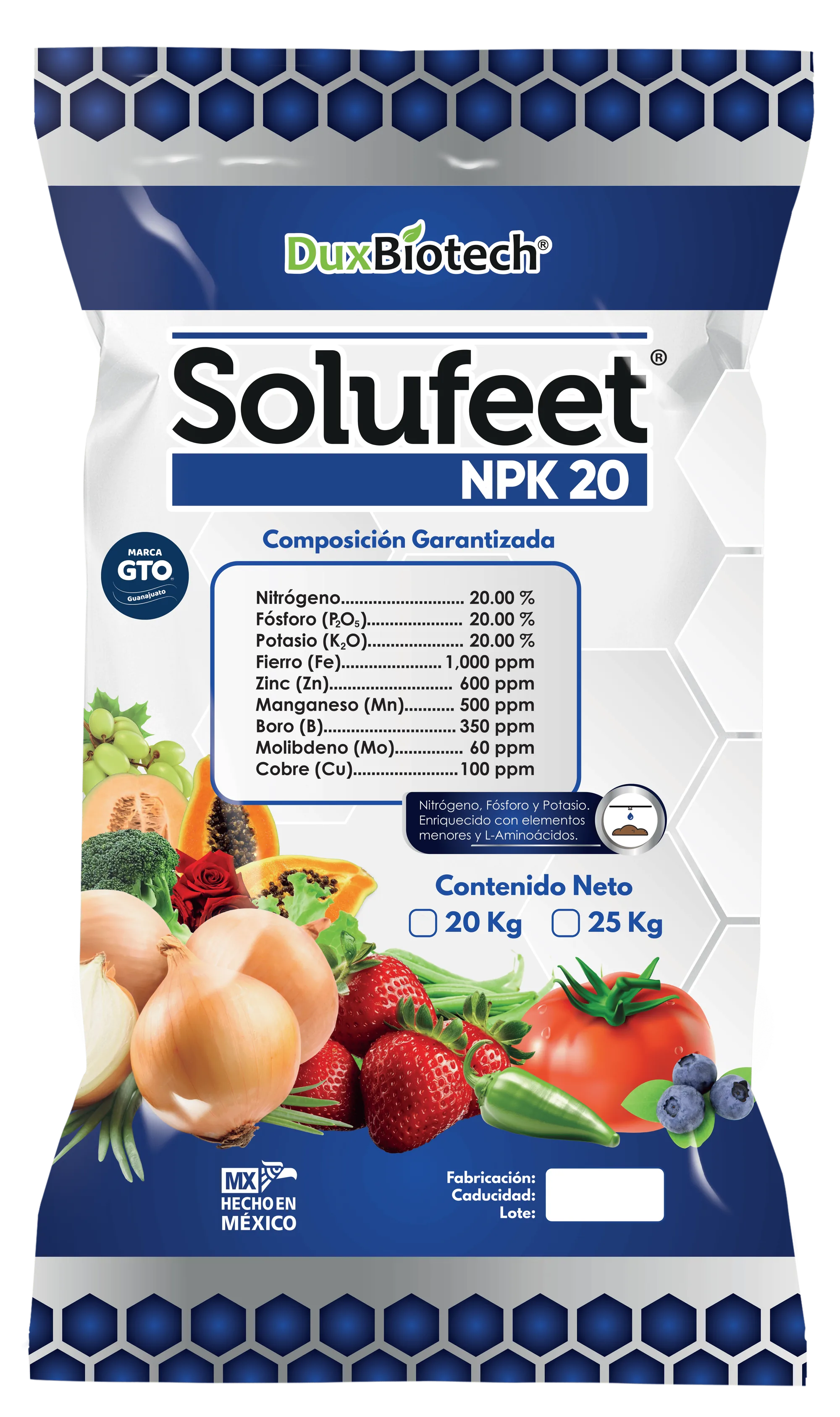 SOLUFEET NPK 20 — FERTILIZANTE SÓLIDO SOLUBLE