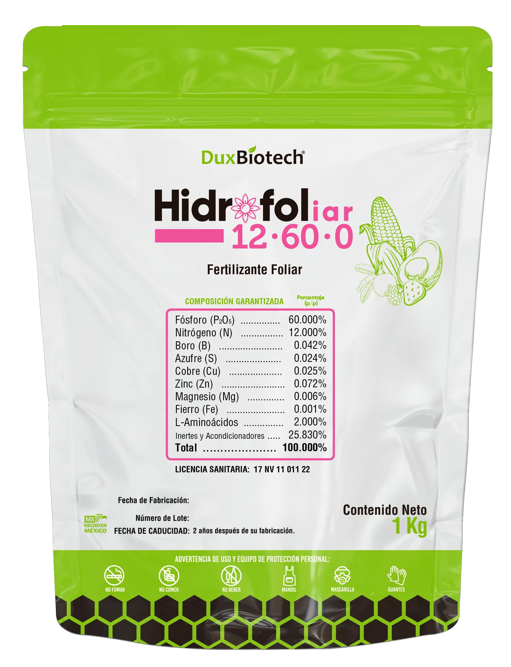 HIDROFOLIAR   12-60-0 — NUTRIENTE FOLIAR SÓLIDO
