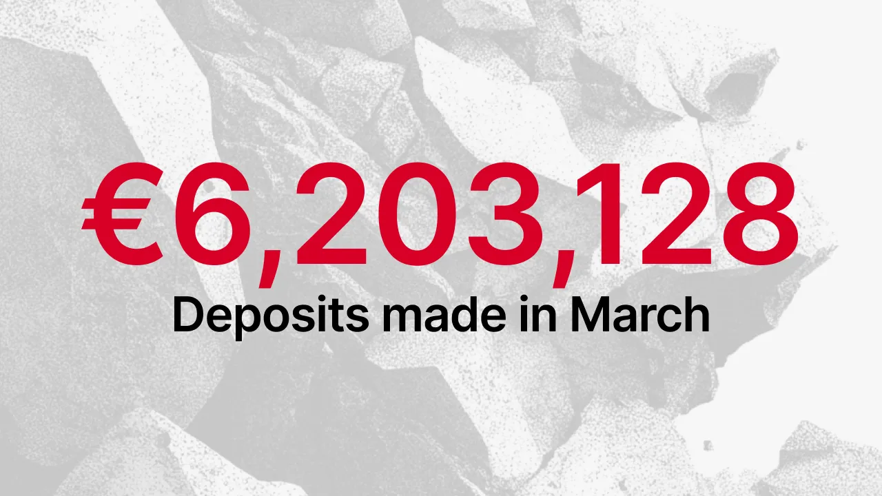 €6,203,128 in total deposits made on the Maclear platform in March 2026