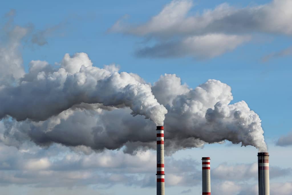 انتشار گازهای گلخانه ای از دودکش