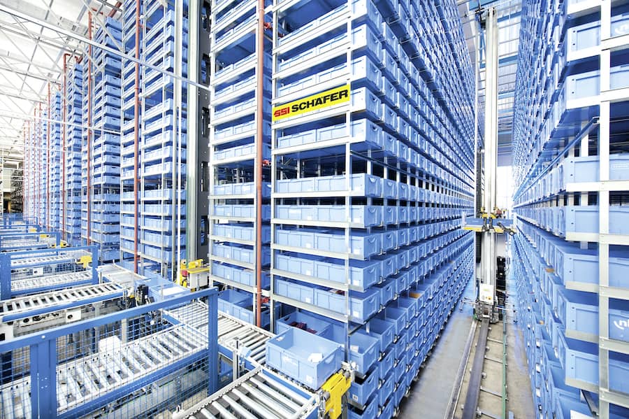 Product loading inside a large facility