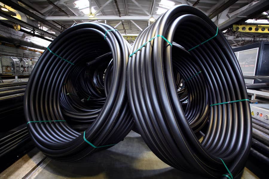 Black HDPE pipes