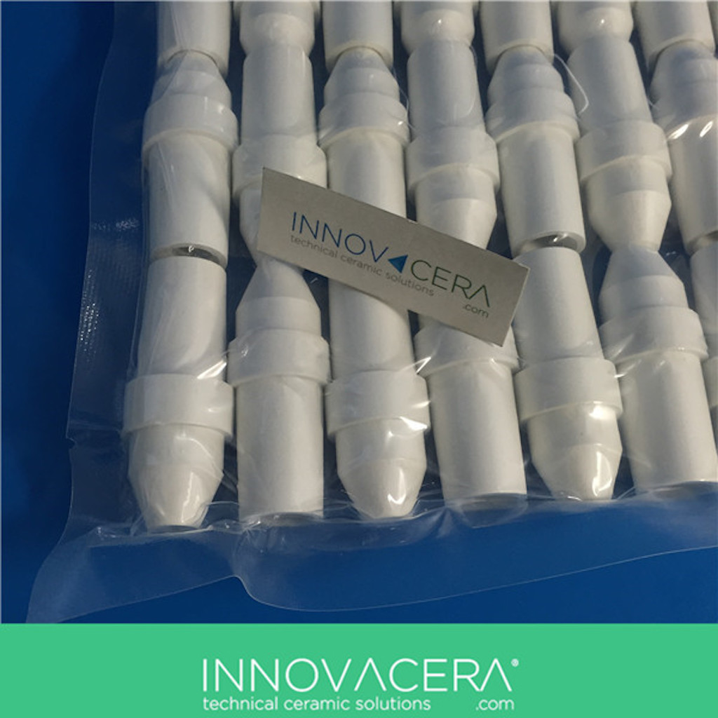 Packaged Boron Nitride Atomization Nozzles from Innovacera