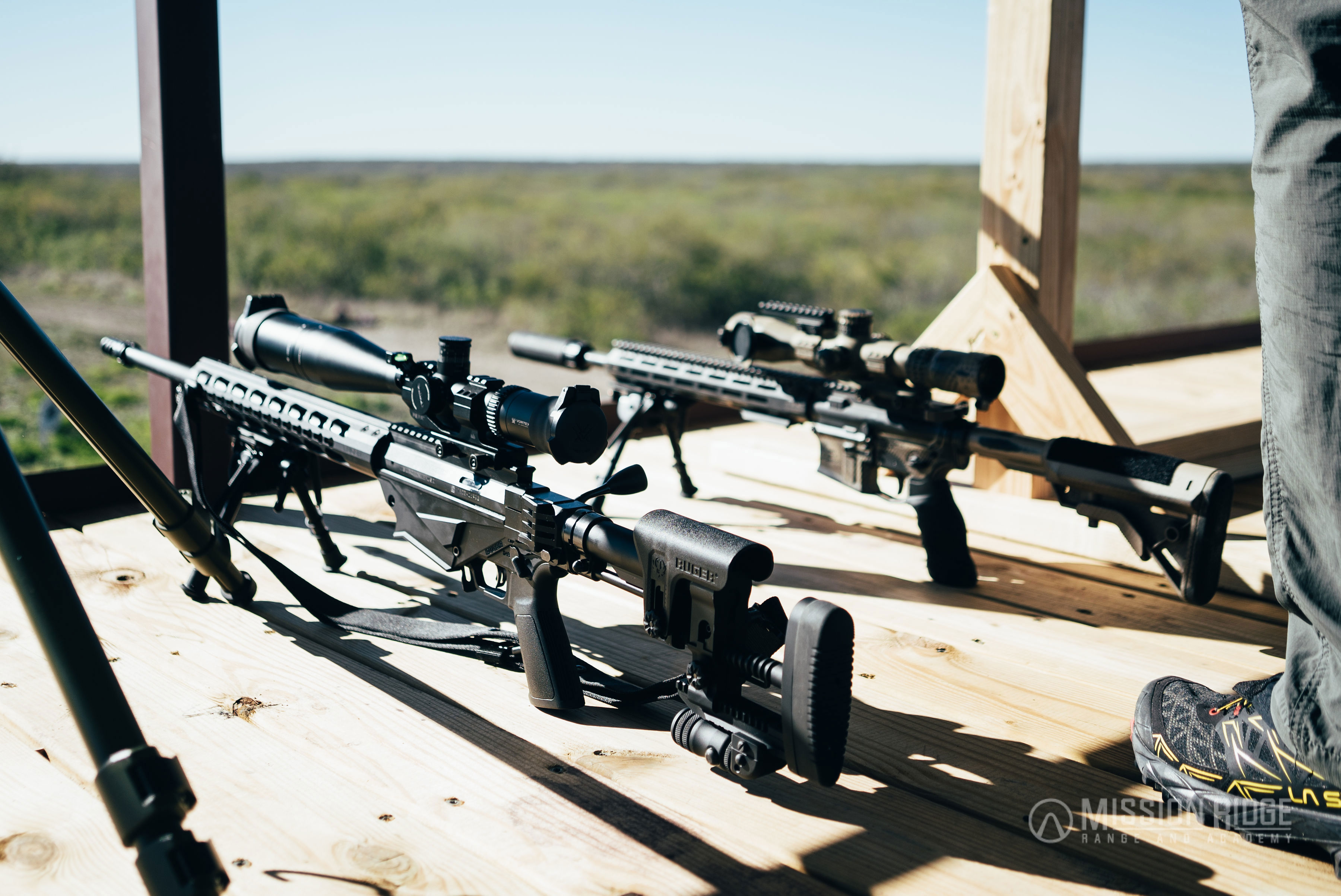 AR10s and bolt action rifles