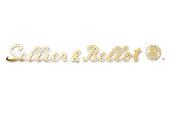 Sellier & Bellot Ammunition company logo in gold with SB icon