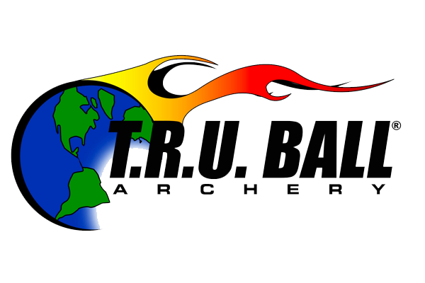 T.R.U. Ball Archery Releases company logo with the earth on fire