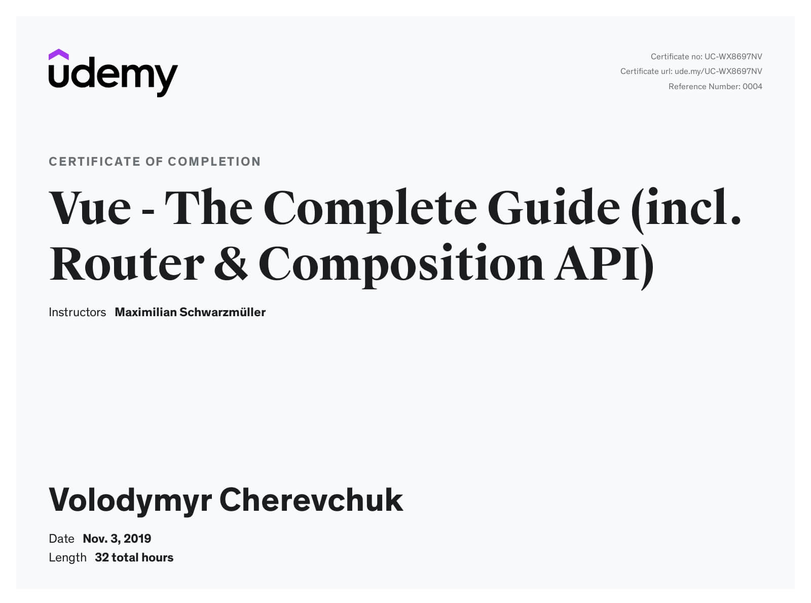 Vue JS 2 - The Complete Guide (incl. Vue Router & Vuex)