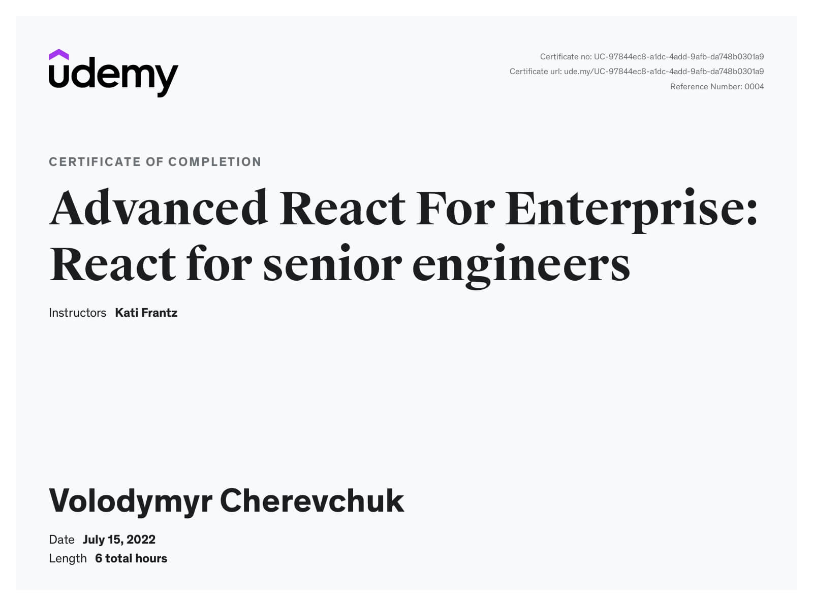 Advanced React For Enterprise: React for senior engineers