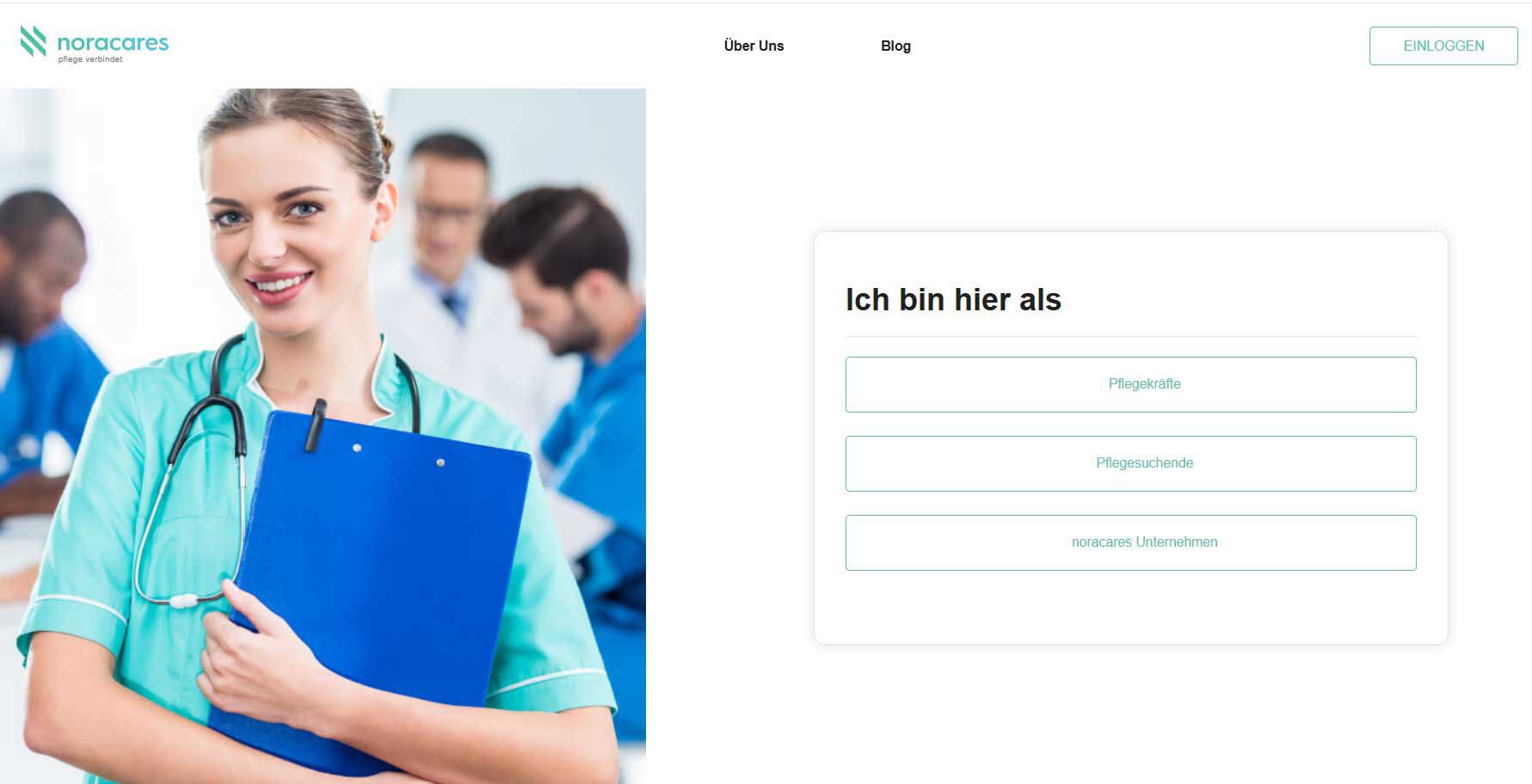 Nora pflegekraft plattform