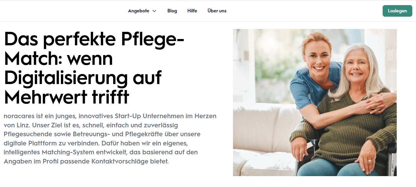 Nora pflege plattform