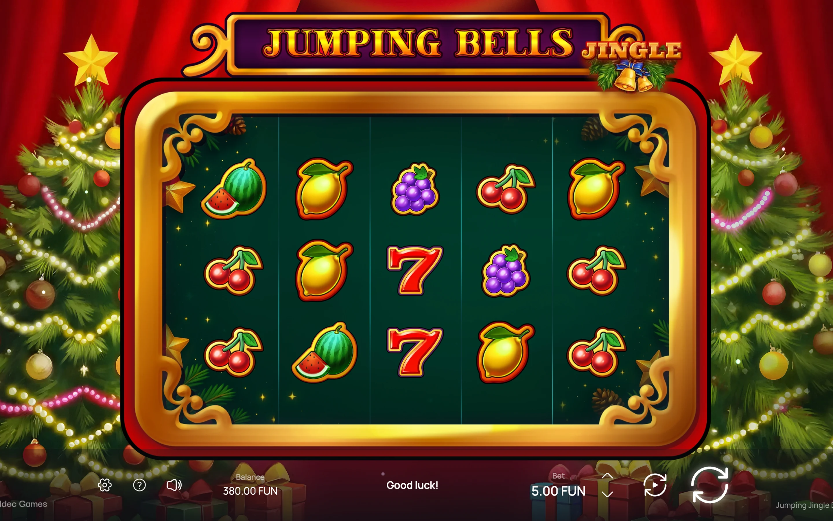 Jumping Jingle Bells — desktop game screenshot 1 | Riddec Games
