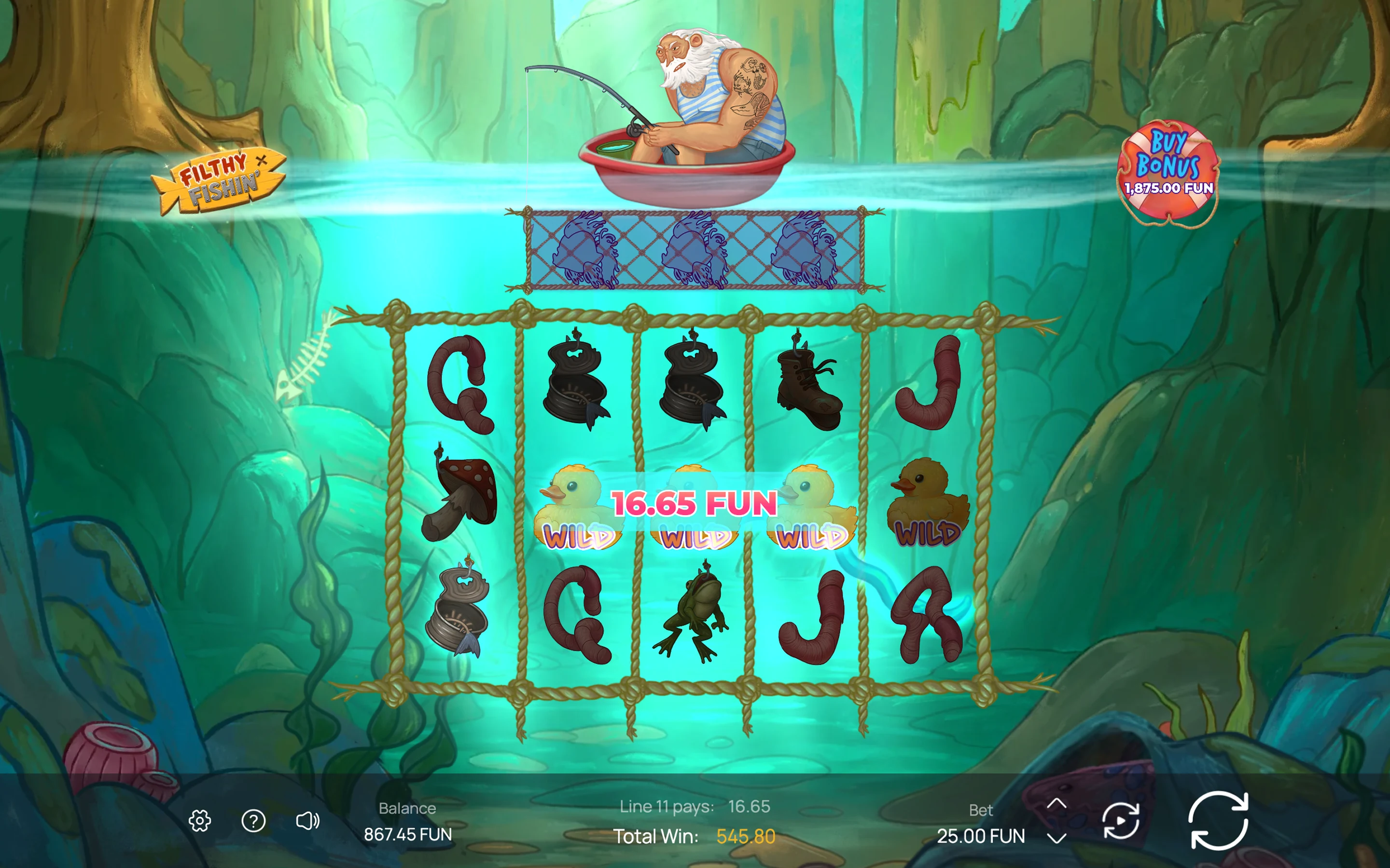 Filthy Fishin' — desktop game screenshot 1 | Riddec Games