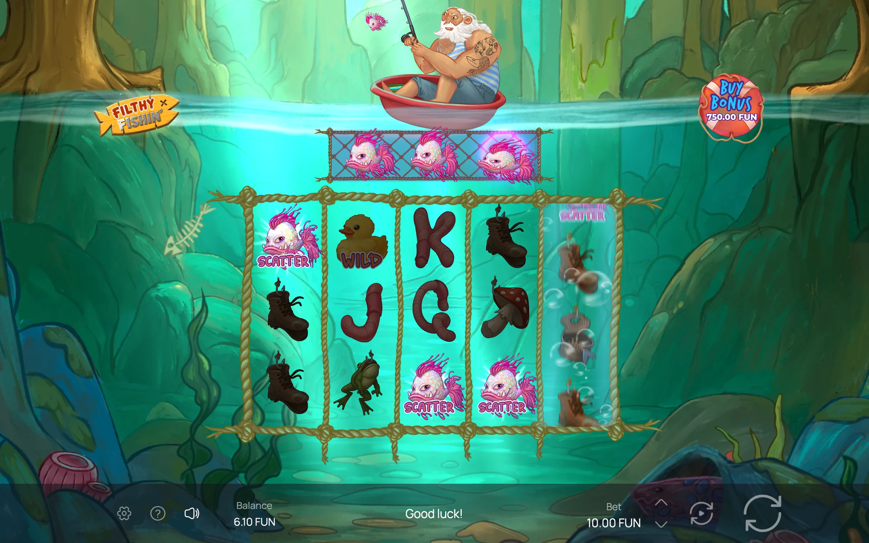 Filthy Fishin' — desktop game screenshot 2 | Riddec Games