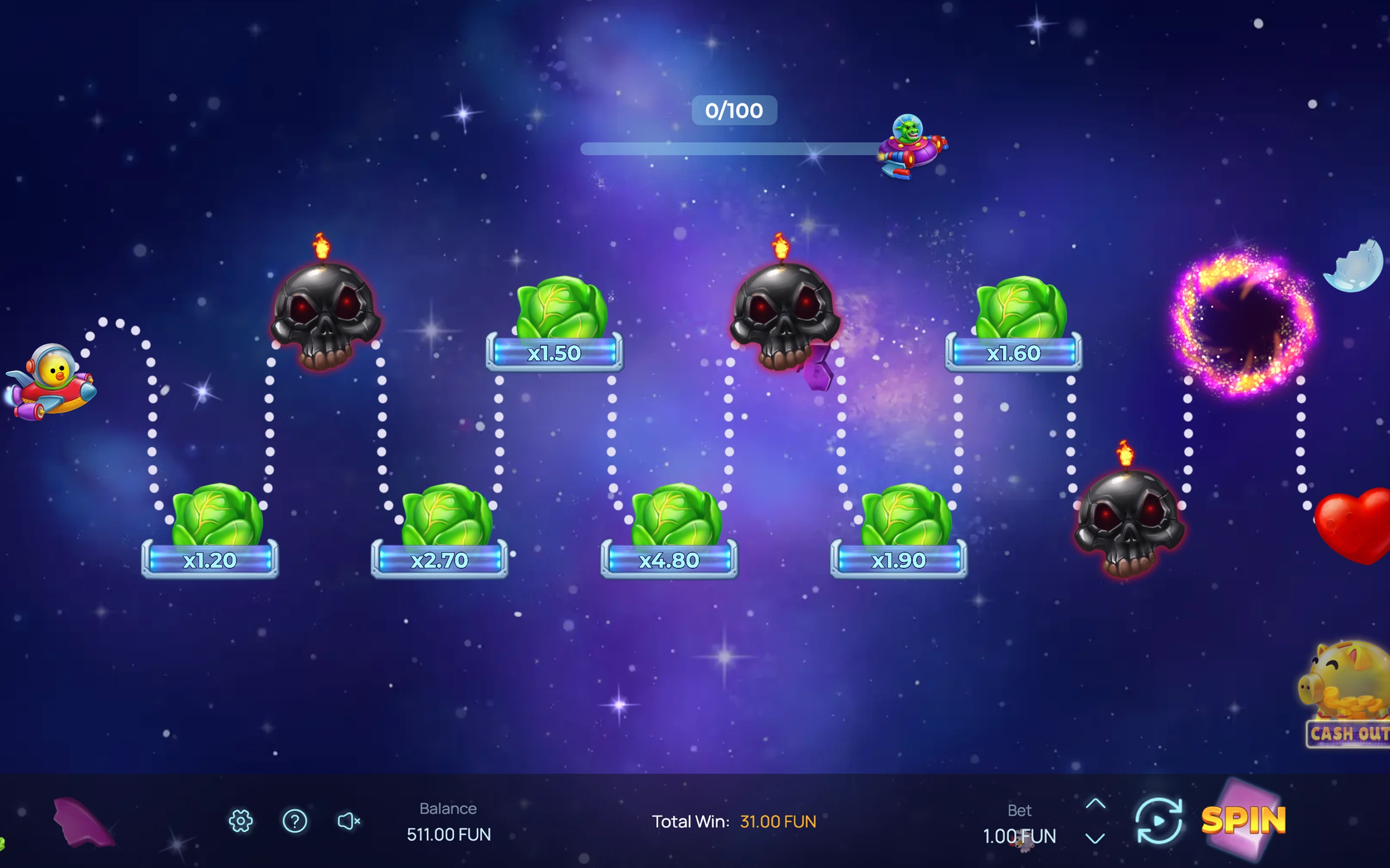 Orbital Rush — desktop game screenshot 3 | Riddec Games