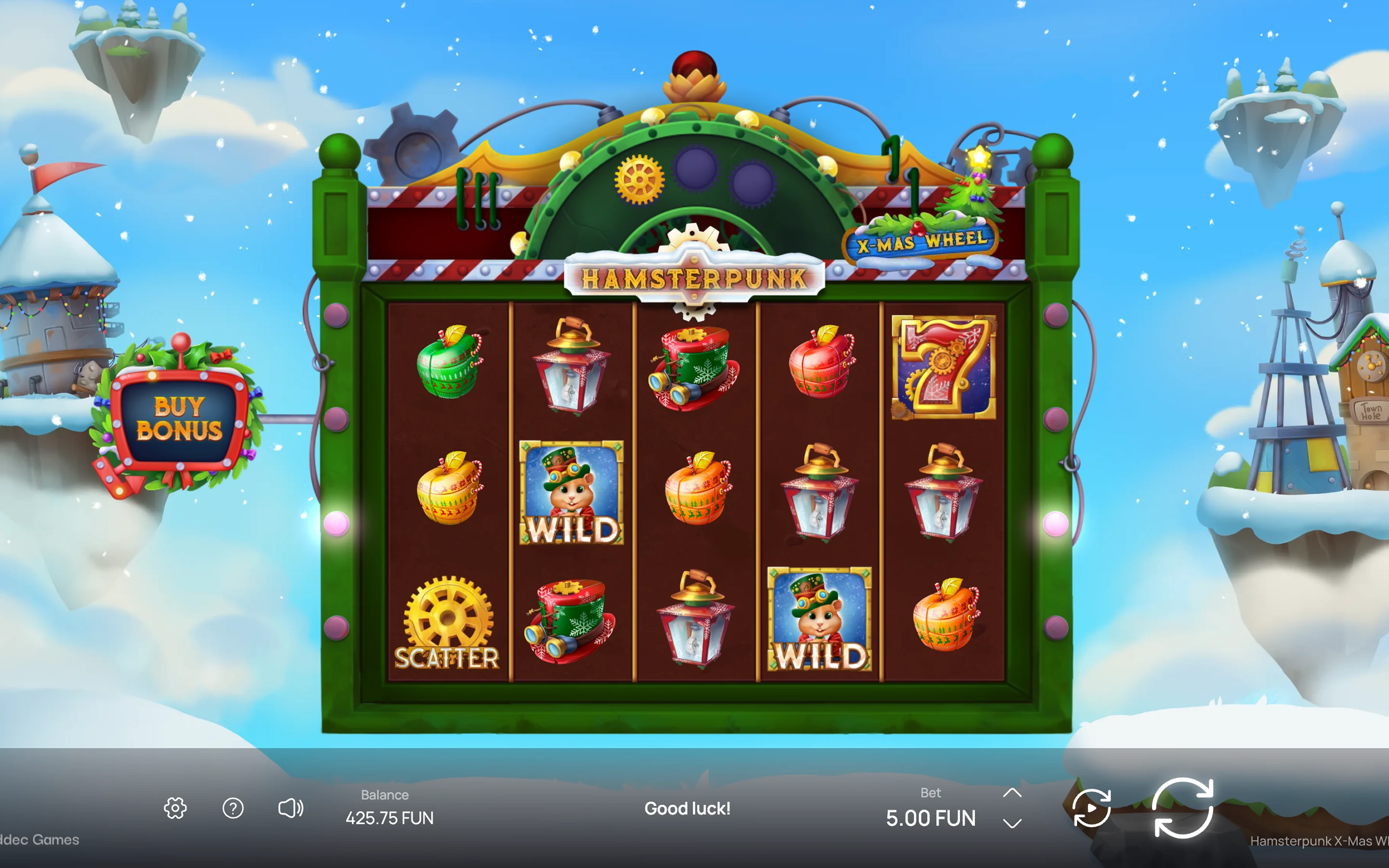 Hamsterpunk X-mas Wheel — desktop game screenshot 1 | Riddec Games