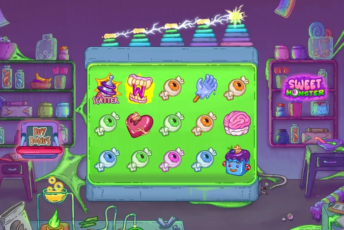 Sweet Monster — game logo and key art | Riddec Games
