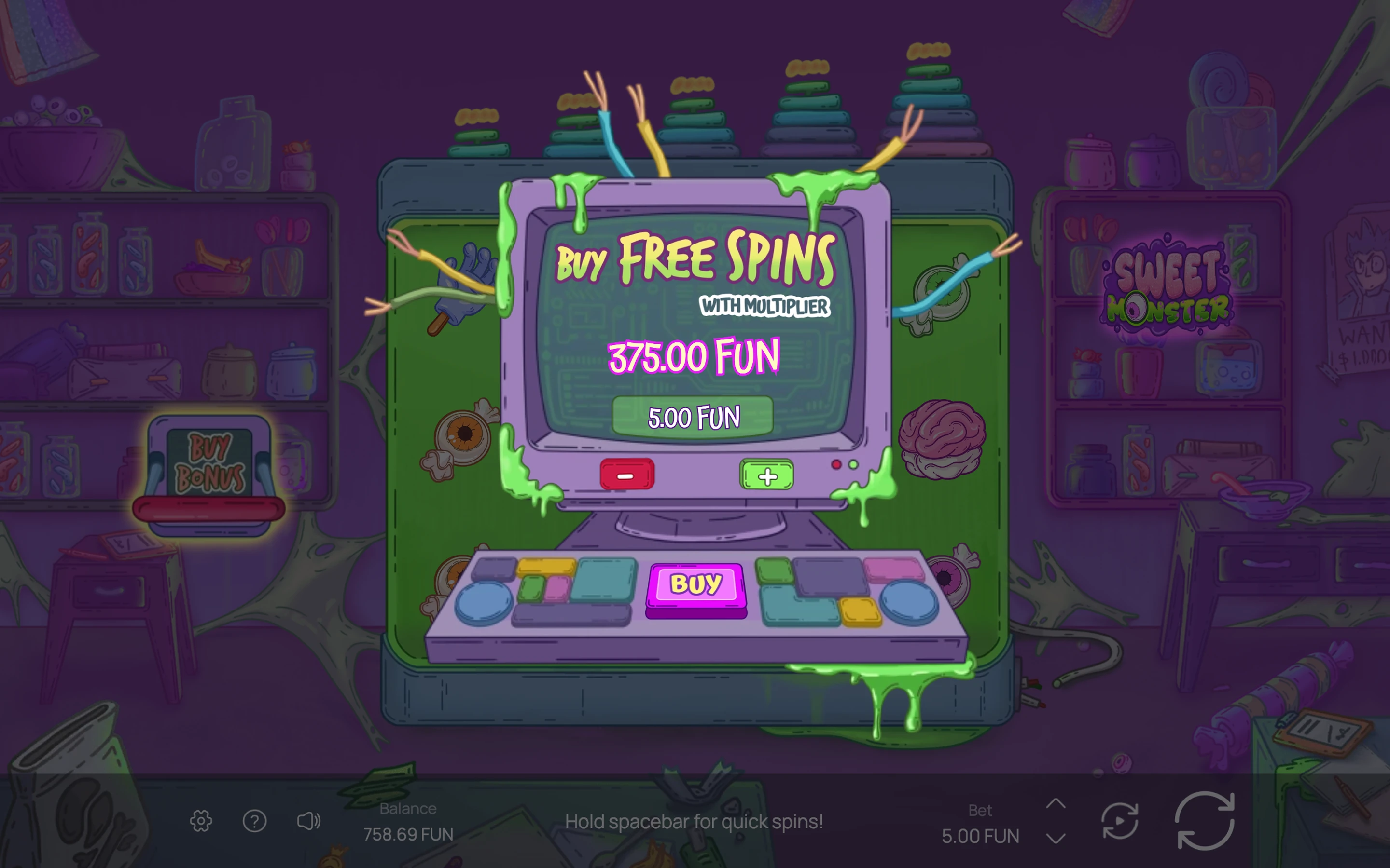 Sweet Monster — desktop game screenshot 2 | Riddec Games