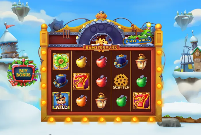 Hamsterpunk X-mas Wheel — game logo and key art | Riddec Games