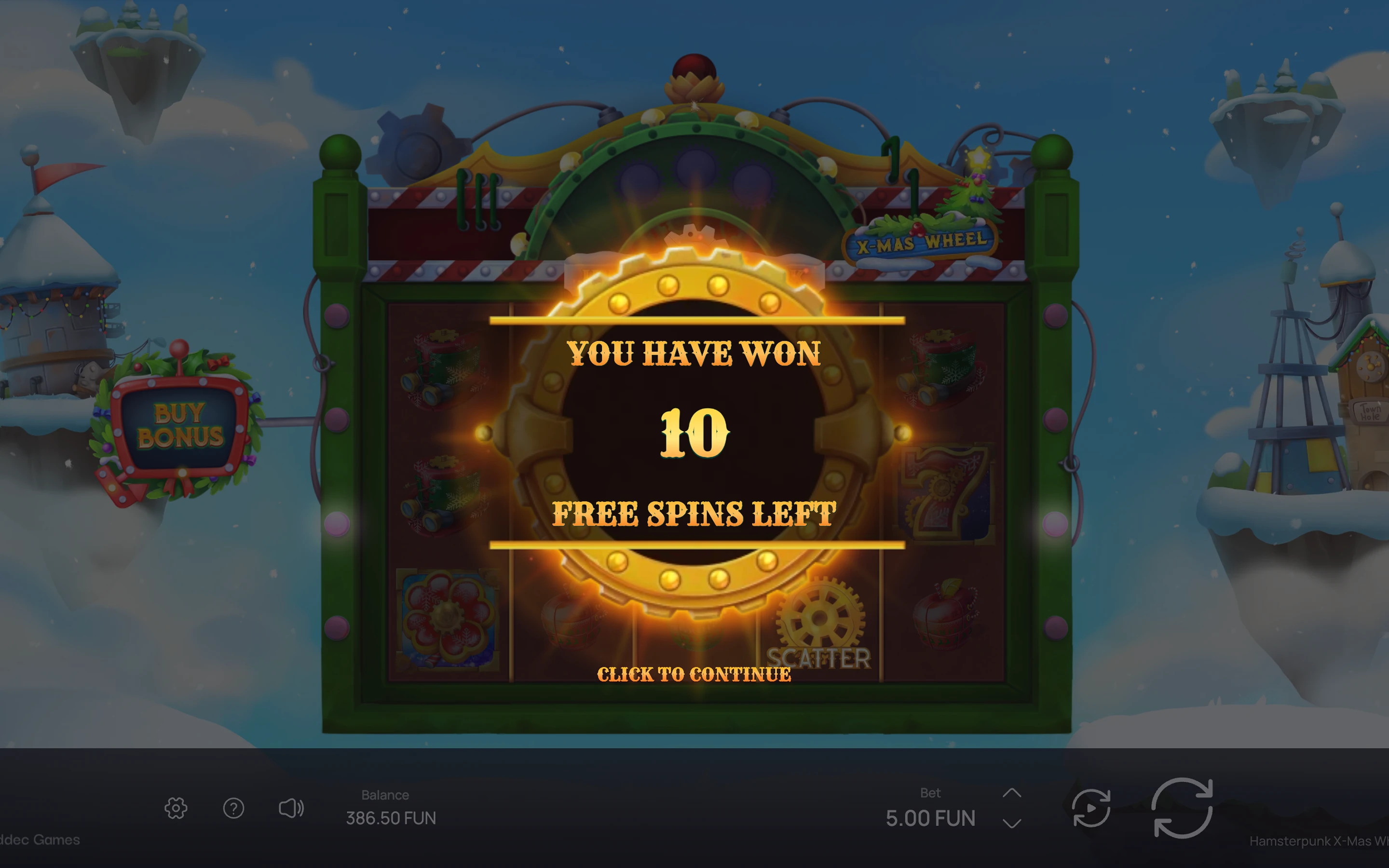 Hamsterpunk X-mas Wheel — desktop game screenshot 3 | Riddec Games