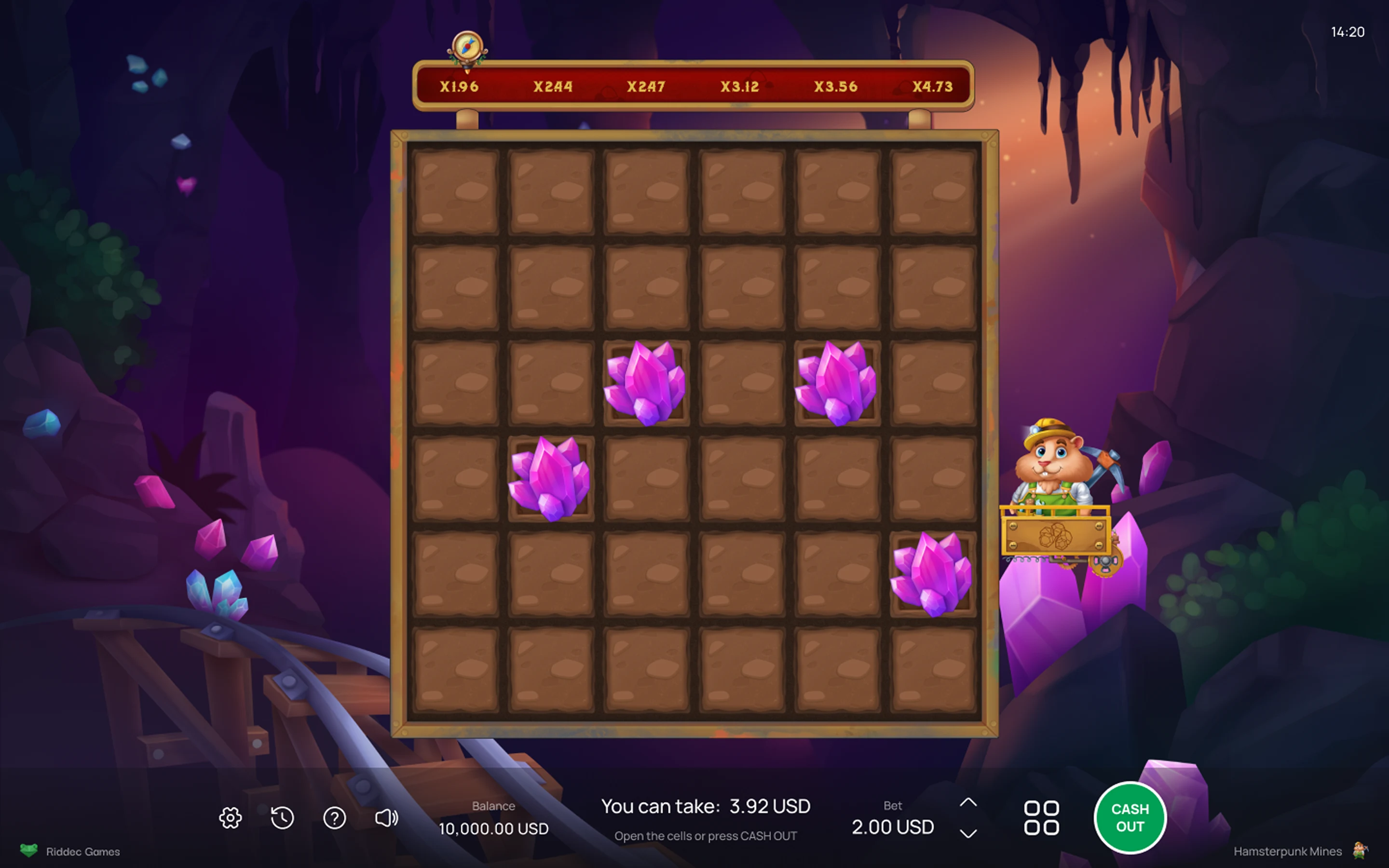 Hamsterpunk Mines — desktop game screenshot 2 | Riddec Games