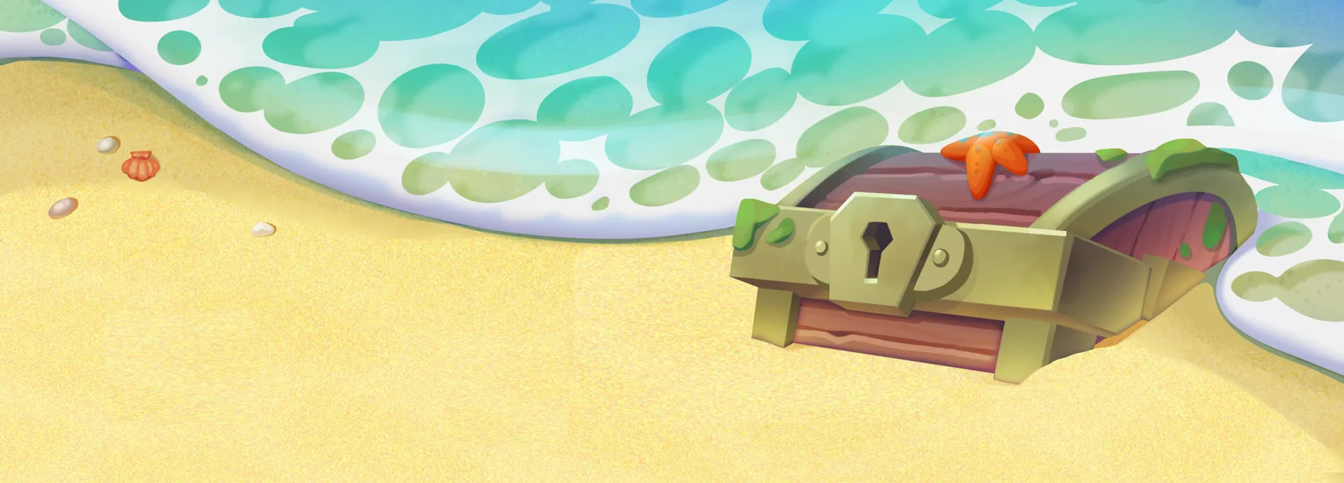 Treasure Map — casino game hero banner | Riddec Games