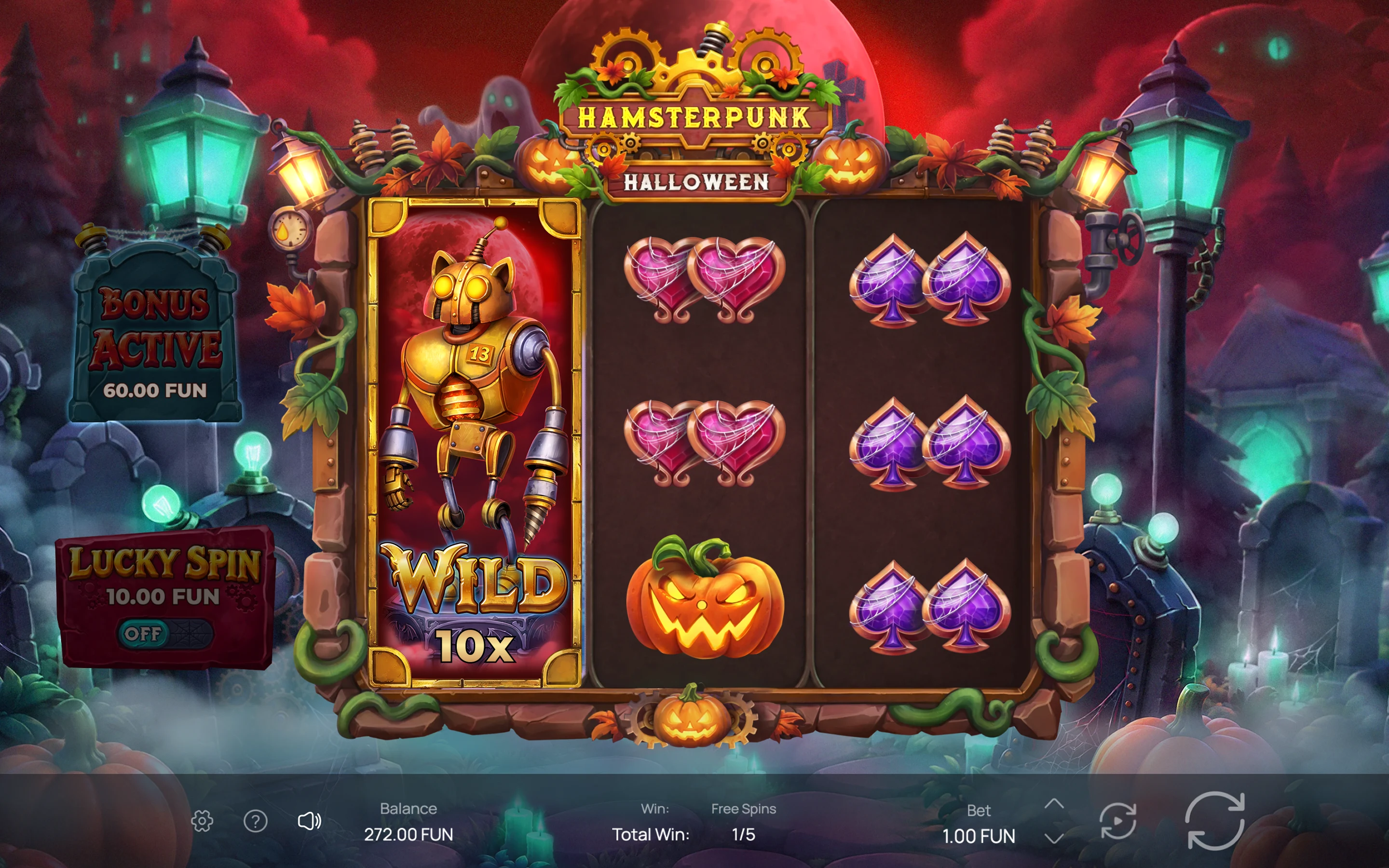 Hamsterpunk Halloween — desktop game screenshot 3 | Riddec Games