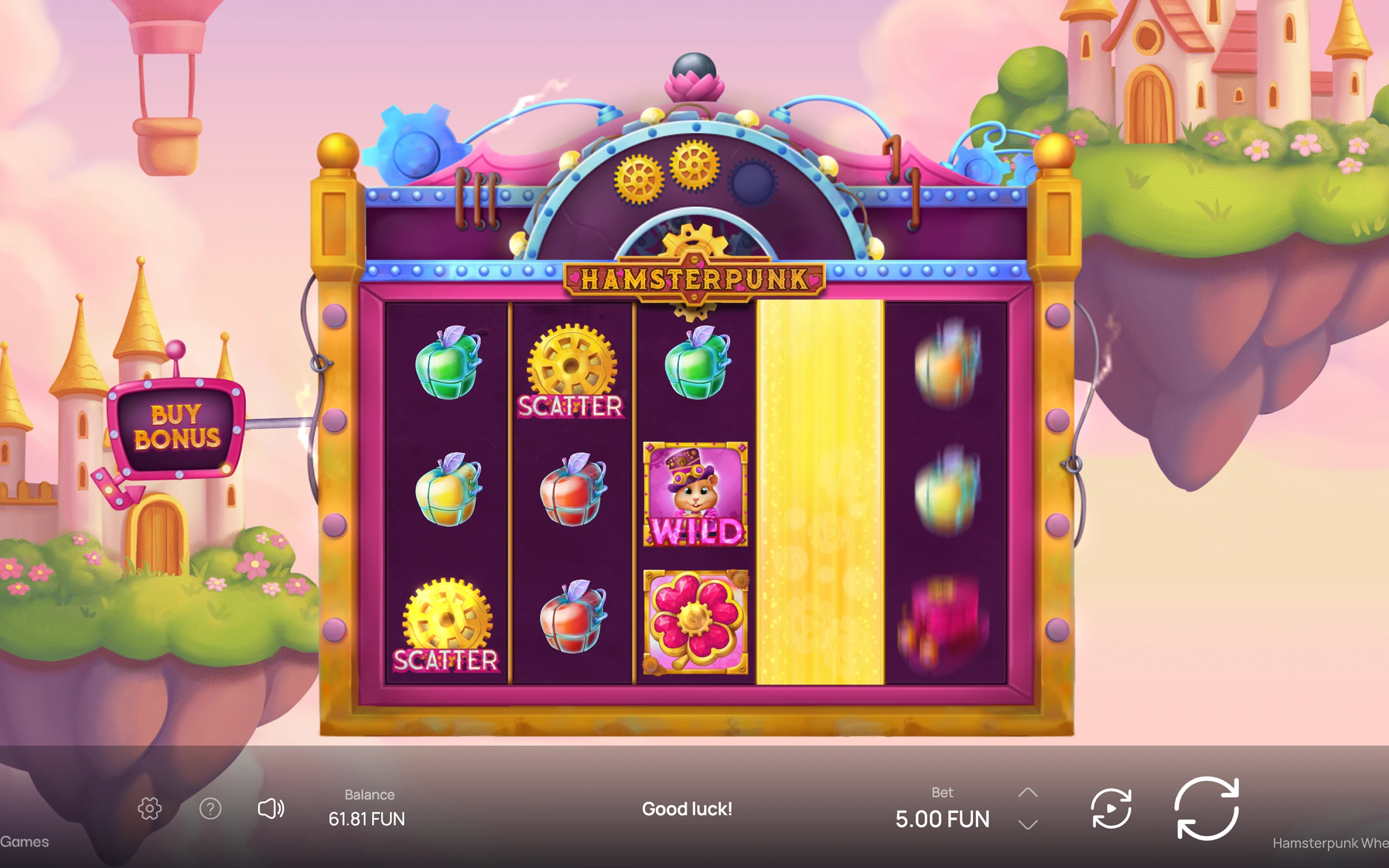 Hamsterpunk Wheel of Love — desktop game screenshot 4 | Riddec Games