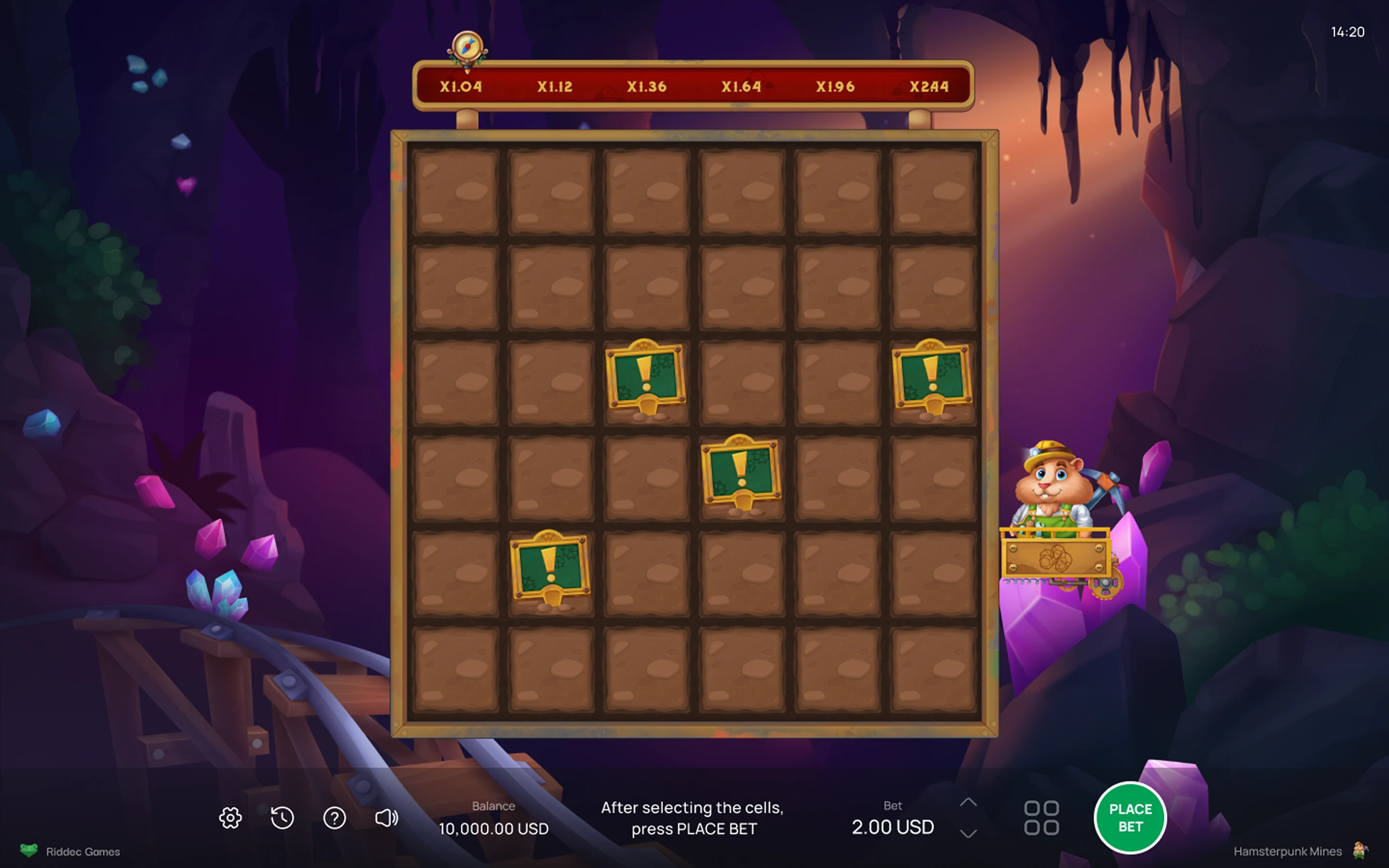 Hamsterpunk Mines — desktop game screenshot 3 | Riddec Games