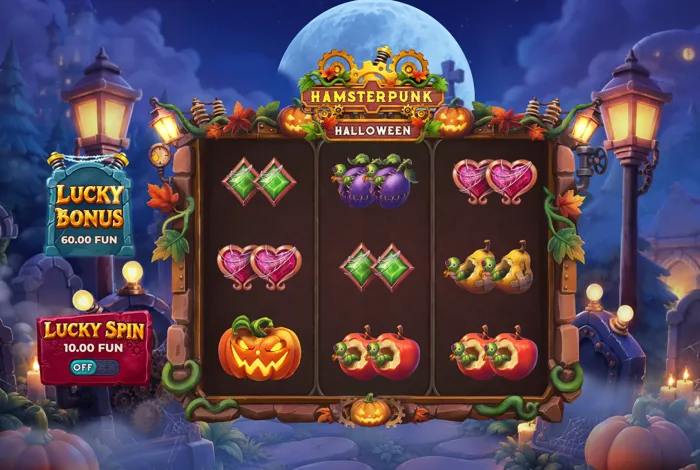 Hamsterpunk Halloween — game logo and key art | Riddec Games