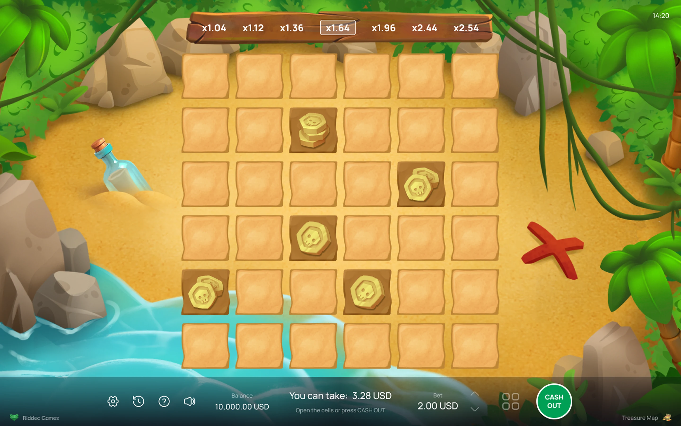 Treasure Map — desktop game screenshot 2 | Riddec Games