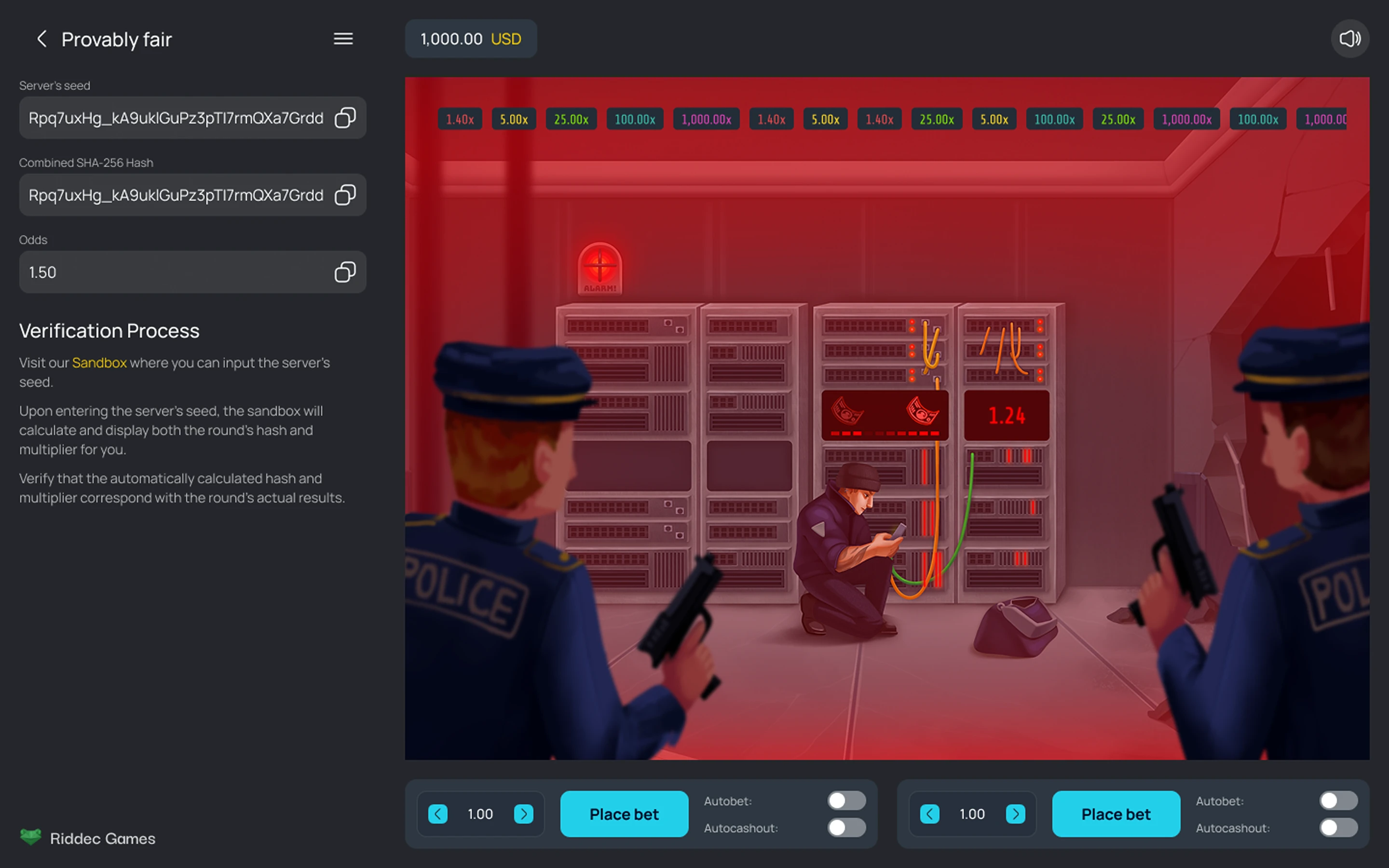 Vault Crash — desktop game screenshot 2 | Riddec Games